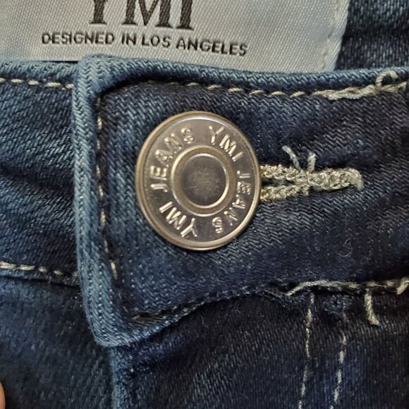 YMI Jeans Womens Size 3/26 Blue Bootcut Stretch Denim Mid Rise Fade Wash - Picture 10 of 13